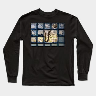 Shattered glass brick window Long Sleeve T-Shirt